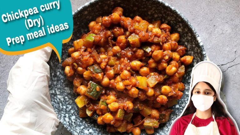 Chickpea curry (Dry) - Prep meal ideas