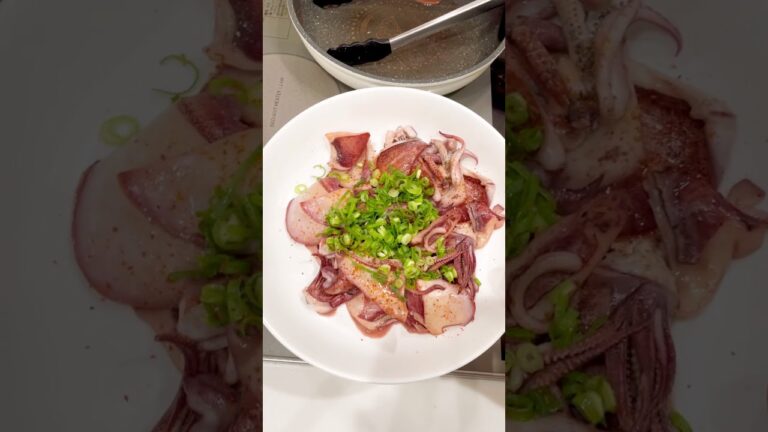 イカのバター焼きを作ってみた！#Shorts