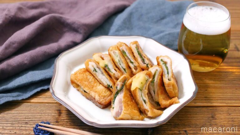 【豚バラ油揚げの照り焼き】おつまみにも！パパッと簡単レシピ♪｜macaroni（マカロニ）