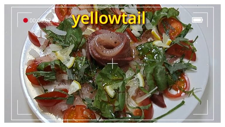 ハマチカルパッチョの作り方！Japanese style.