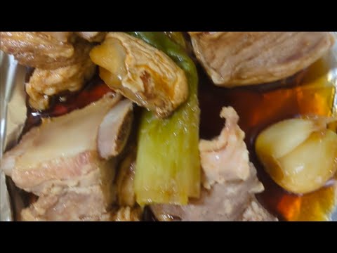 縦型ごめんなさい。。冬瓜の煮物とスペアリブとスープ