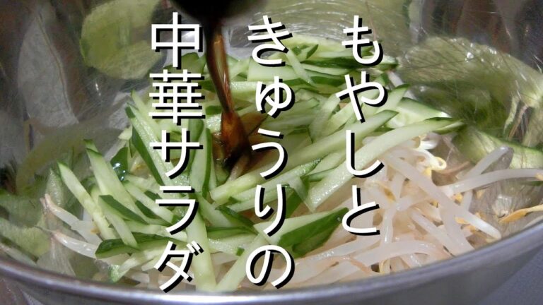 おかずもう一品！簡単ヘルシーもやしの中華サラダ☆