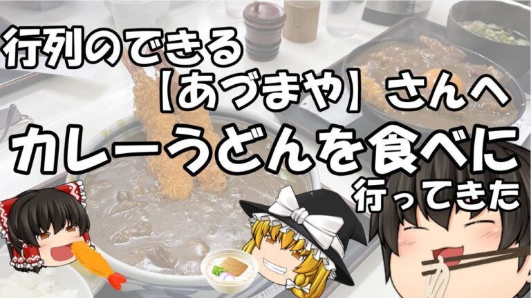 #016【ゆっくり茶番旅】行列のできる海老カレーうどんのお店『あづまや』さんへ行ってきた