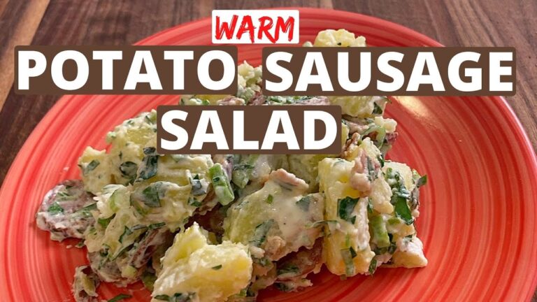 WARM Potato Sausage Bacon Salad | FRESH Ingredients