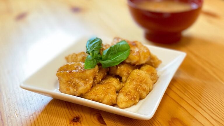 ささみのマヨネーズごまポン酢焼きの作り方【高タンパク低脂質】 How to make grilled white meat with mayonnaise and sesame ponzu
