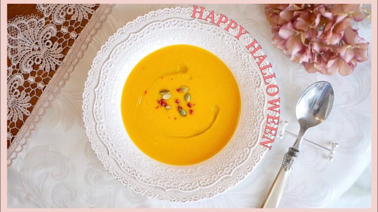 【ハロウィンレシピ】免疫力UP！かぼちゃの濃厚ポタージュの作り方♡ヴィーガン&ノンオイル