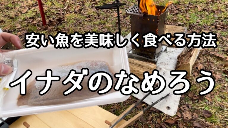 安い魚を美味しく食べる方法、イナダのなめろう、ソロキャンプ