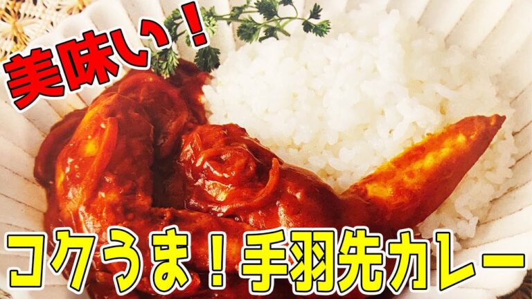 「コクうま！手羽先カレー」作りました【レシピ本見て料理を作る動画 4回目】