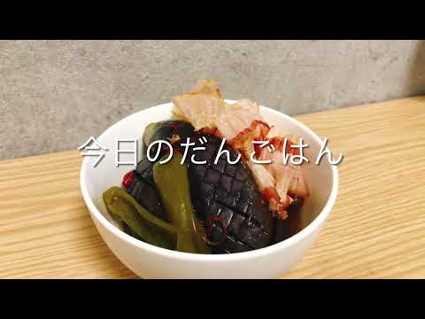 【なすとピーマンの煮浸し】24歳一人暮らしのお酒が進むなすの煮びたし