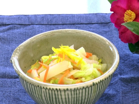 平成29年産地消クッキング2月号『白菜の甘酢漬け』