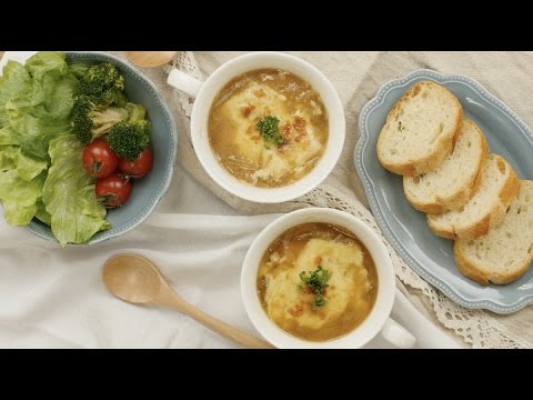 おもちのオニオングラタンスープ