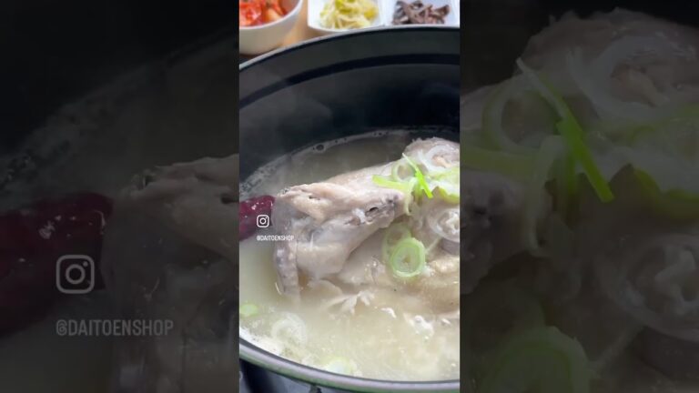 【温めるだけ】専門店の参鶏湯半身 #shorts