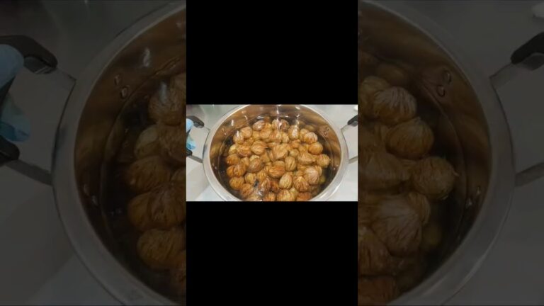 栗の渋皮煮・作るの大変！/ Chestnuts boiled in astringent peel - hard to make! #菓子研 #お菓子  #vlog #栗 #渋皮煮 #レシピ #マロン