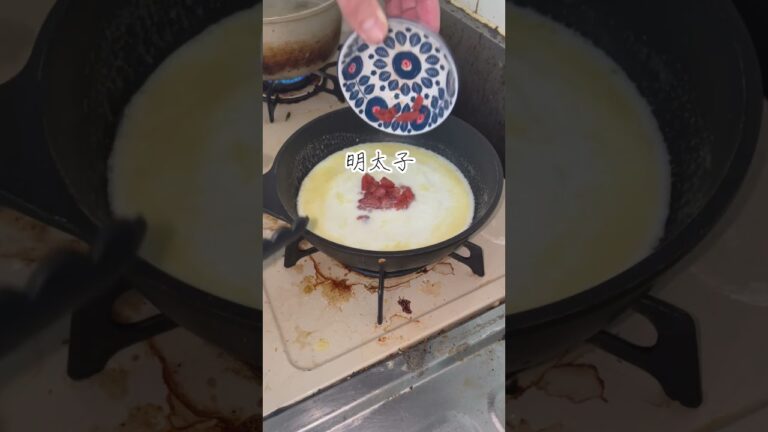 だったの10分で作れる！！ズボラ明太子クリームパスタ