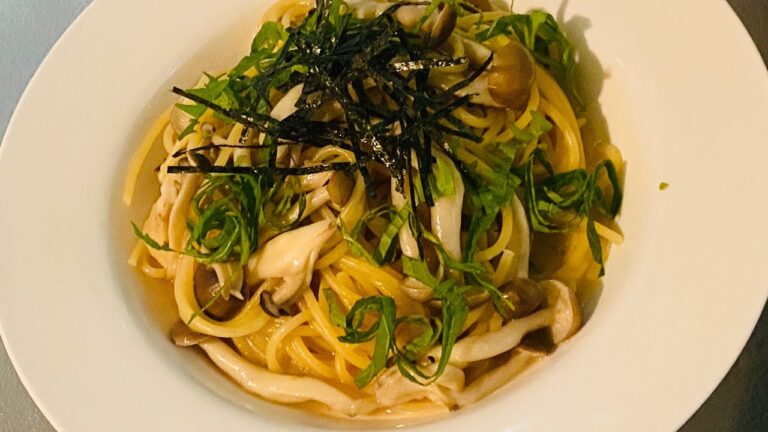 フライパン１つで簡単！めんつゆだけで超シンプル和風パスタ！