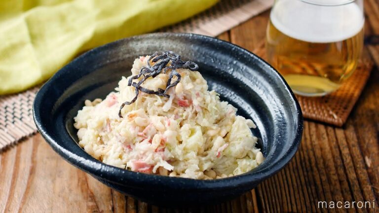 【カニカマキャベツポテトサラダ】きゅうり、玉ねぎ不要！キャベツサラダレシピ♪｜macaroni（マカロニ）