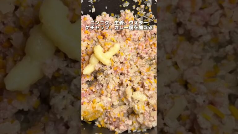 圧力鍋で無水キーマカレー