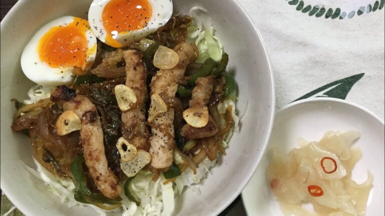 ガーリックポークステーキ丼の作り方教えます❤️