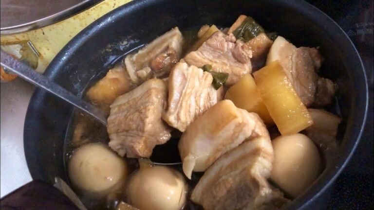 【自炊】のんだくれYouTuberの調理実習。もつ煮、角煮、手羽元煮。