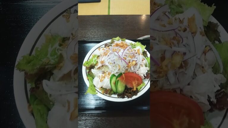 豚しゃぶサラダうどん【お食事処心喜】が美味い！