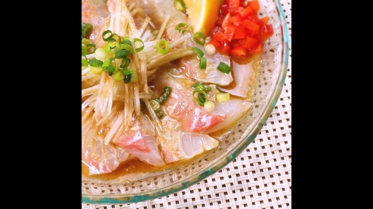 花椒でしびれる美味しさ！中華風鯛のカルパッチョ ｜ moguna[モグナ]