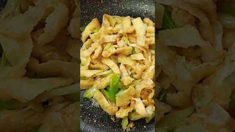 ネギと油揚げ炒め(◍•ᴗ•◍)#short