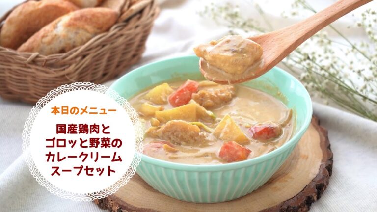 【時短デリ】国産鶏肉とゴロッと野菜のカレークリームスープセット