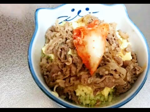 【料理レシピ】甘辛豚バラ丼の作り方♪