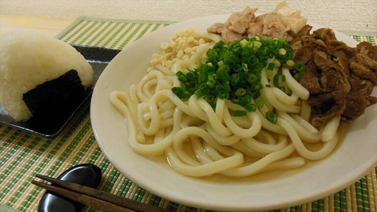 【簡単レシピ】鶏塩ぶっかけうどんの作り方【Topped Udon】