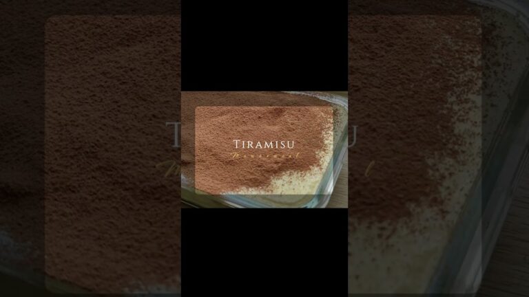 本格レシピ　本場イタリアの『ティラミス/Tiramisu』