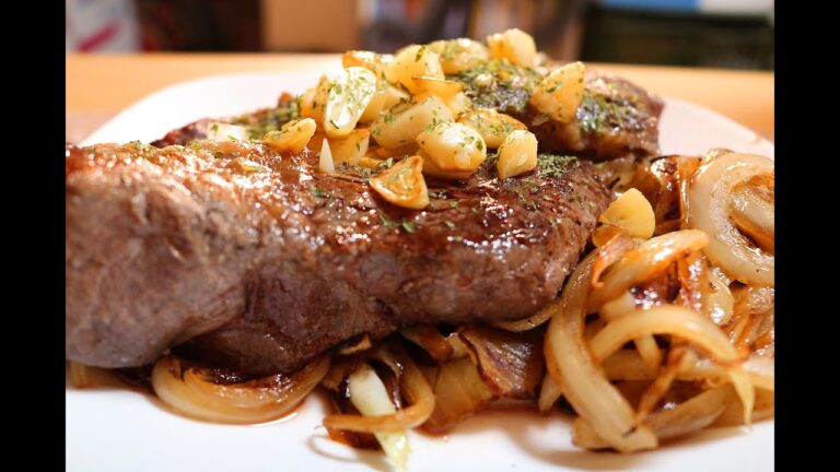 分厚い牛ステーキを楽しむ【男一匹自炊飯279】Beef steak