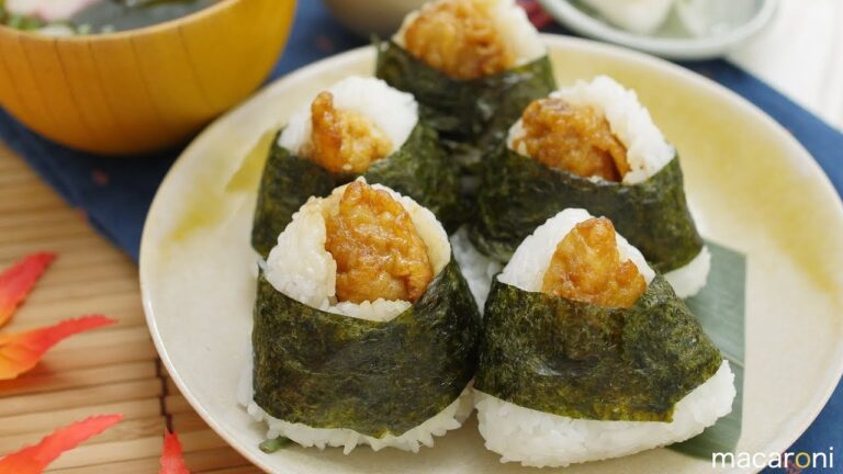 アツアツをほおばって！ 甘辛だれの とり 天むす のレシピ 作り方