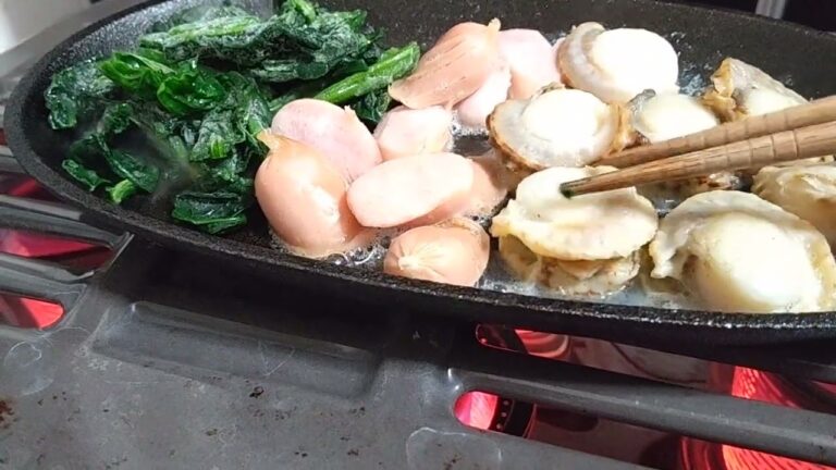 ホタテ  ソーセージ  ほうれん草  バター醤油焼き  BBQ