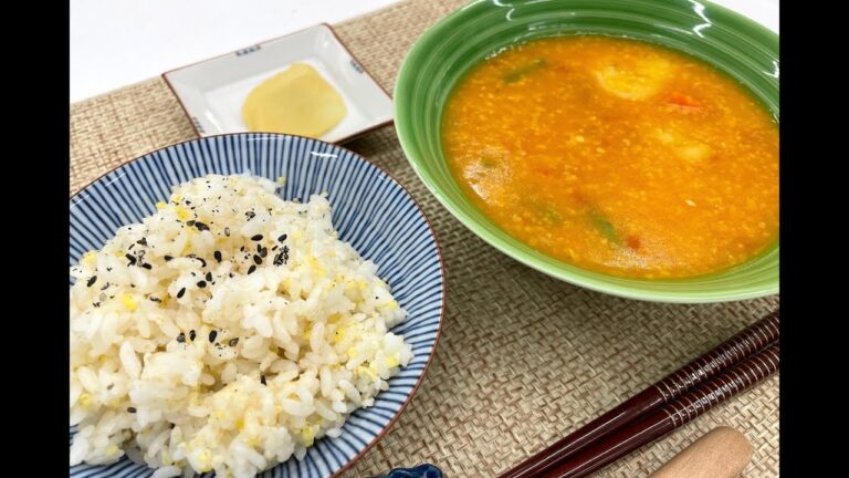 雑穀スープ　雑穀ごはん　ひまわり健康料理教室