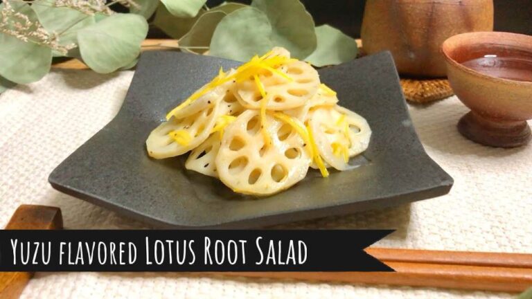 Yuzu Flavored Lotus Roots Salad / レンコンとゆずのマリネ