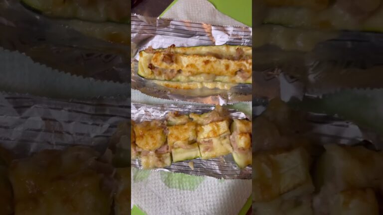 ズッキーニパラダイス✨ツナチーズ焼き作ります🍀