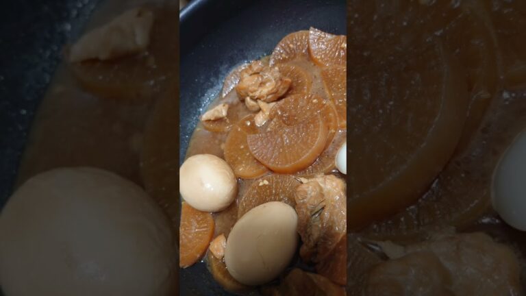 【今日の料理】鶏大根(味付け濃い)