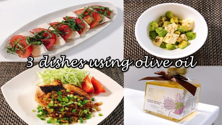 オリーブオイルを使った簡単レシピ3品♬/ 3 simple recipes using olive oil