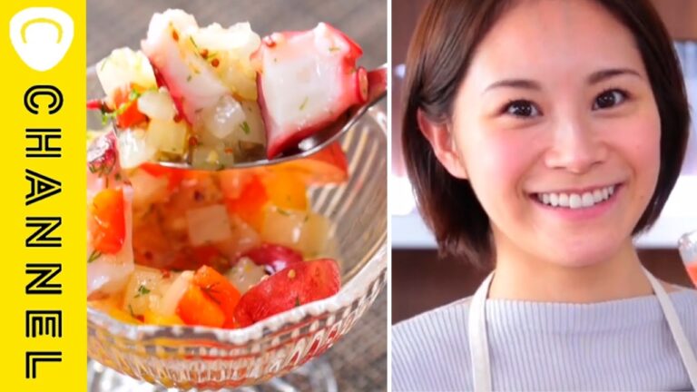 簡単！美容効果！タコとぶどうとキヌアのマリネ | Marinated octopus, grape and quinoa