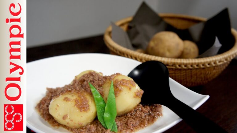 オリンピックの超簡単レシピ　新じゃがいものそぼろあんかけの作り方