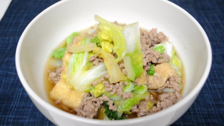 簡単！白菜と油揚げの煮物