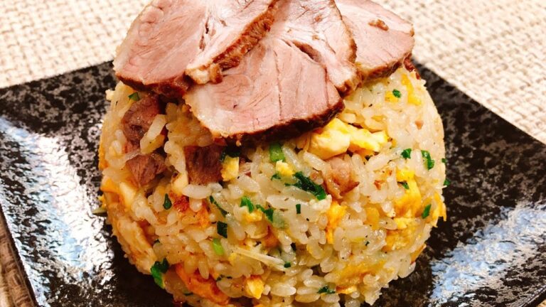 ラーメン屋さんの『本格的な絶品焼豚チャーハン』Roasted pork fillet Fried rice | Amazing food