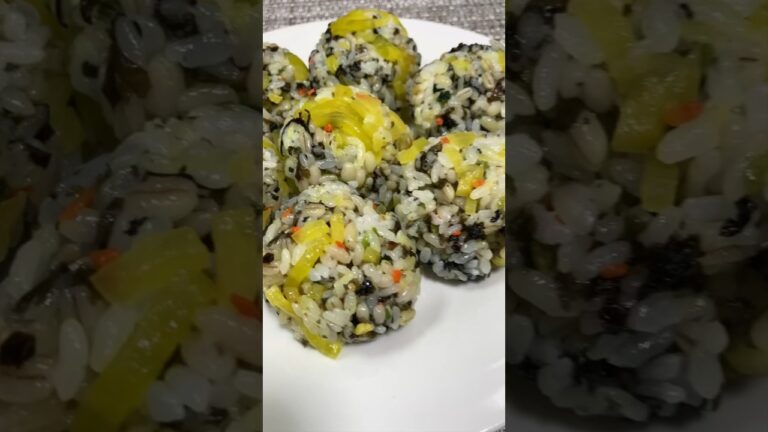 【韓国】チュモッパに追いたくあんしたらバカ美味い#food #韓国料理#おにぎり  #らーめん