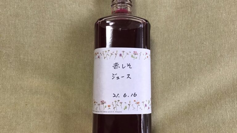 赤紫蘇ジュースを作りました【梅干しに入れる予定だった半端な赤紫蘇使用】【クエン酸使用】【自己流】【2021/6/16】