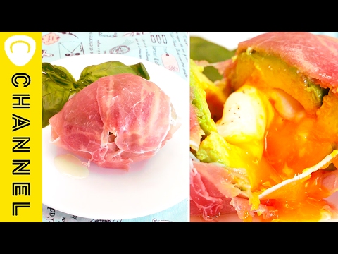 簡単♪なのに美味しい＆おしゃれ！アボカドと温玉の生ハム巻き | Avocado & egg rolled by prosciutto