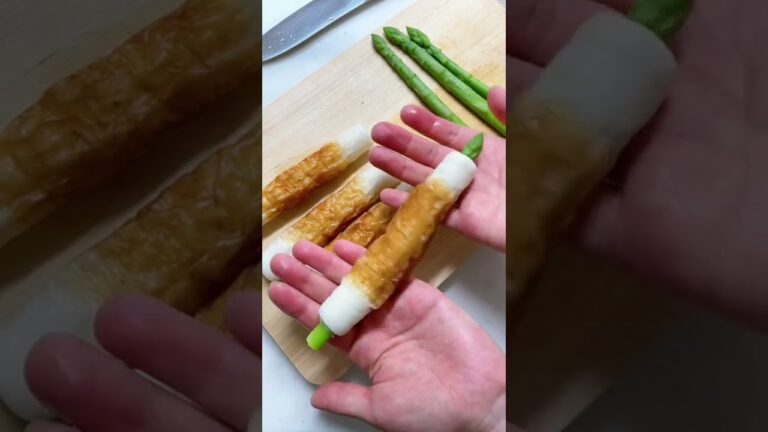 【竹輪とアスパラガスのにんにく醤油揚げ】#shorts  #shortsvideo