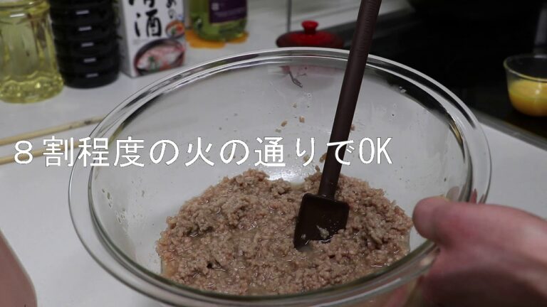 電子レンジで簡単！豚肉とたまごのそぼろ煮