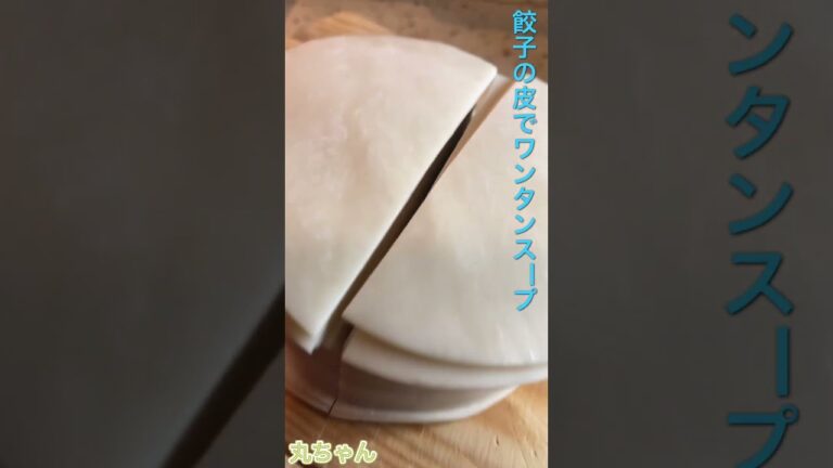 丸ちゃん　餃子皮レシピ 失敗→成功へ 【朝御飯研究所】#shorts