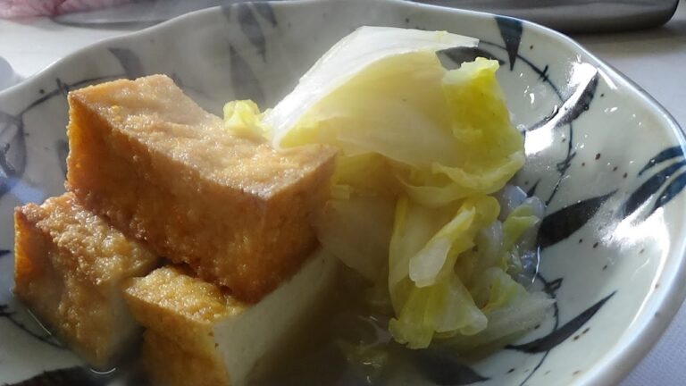 厚揚げと白菜の煮物　作り方