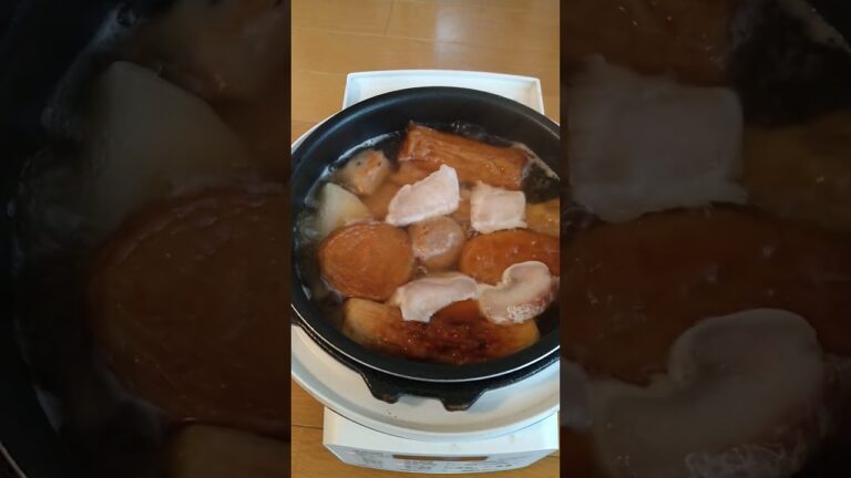 大根煮#魚🐟煮#圧力鍋#おまかせ#仕上げに#お麩入れます#shorts